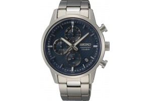 Seiko SSB387P1 férfi ezüst kronográf karóra