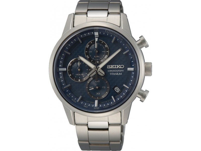 Seiko SSB387P1 férfi ezüst kronográf karóra