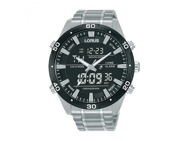Lorus RW649AX9 ezüst férfi karóra 46 mm