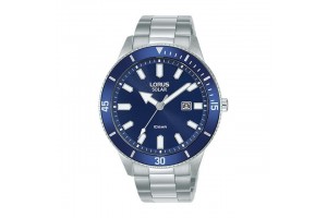Lorus RX313AX9 férfi napelemes karóra, ezüst, 43 mm
