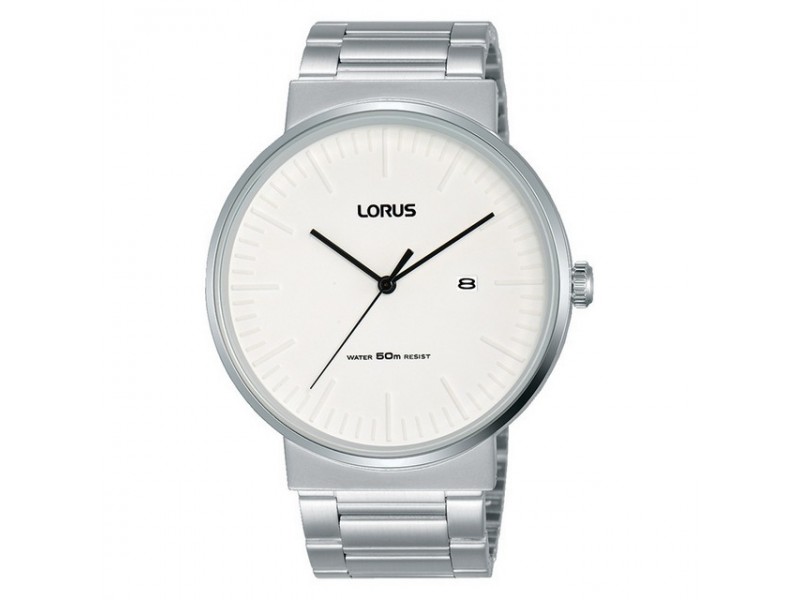 Lorus RH977KX9 ezüst nemesacél férfi karóra 43 mm
