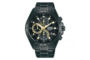 Lorus RM359HX9 fekete nemesacél férfi chronograph 44 mm