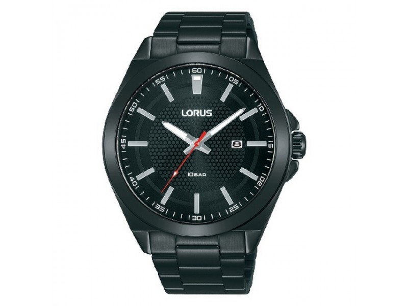 Lorus RH939PX9 fekete nemesacél férfi karóra 44 mm