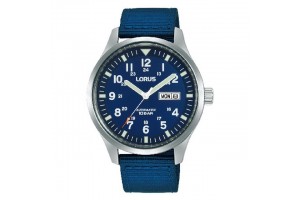 Lorus RL409BX9 kék férfi karóra, textil szíj