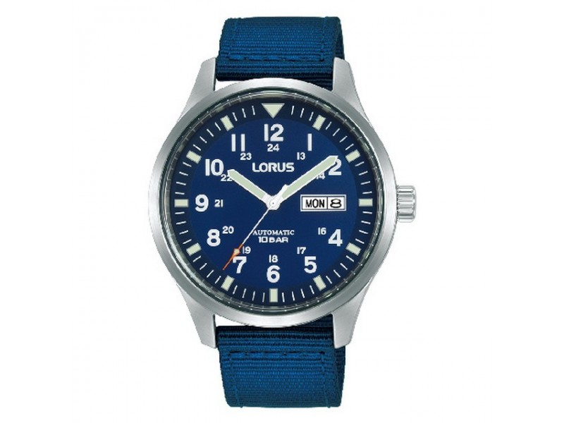 Lorus RL409BX9 kék férfi karóra, textil szíj