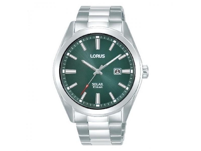 Lorus RX331AX9 ezüst napelemes férfi karóra 42 mm