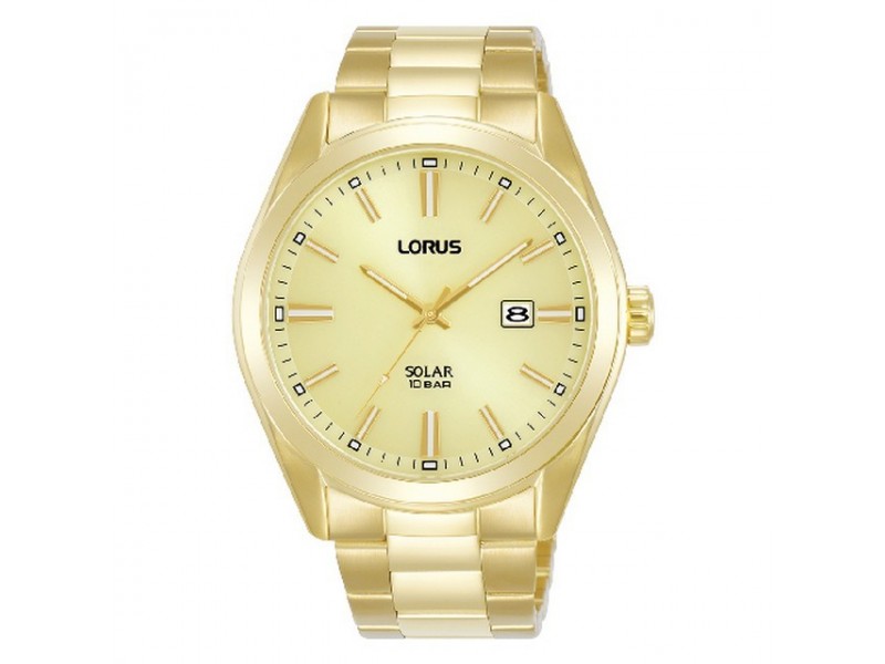 Lorus RX338AX9 arany férfi napelemes karóra 42 mm
