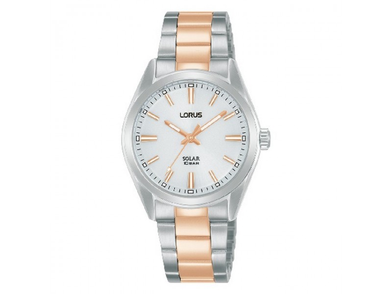 Lorus RY505AX9 női napelemes karóra ezüst/rózsaarany