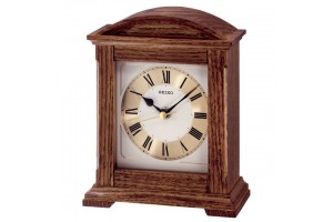 Seiko QXG123B barna fa asztali óra