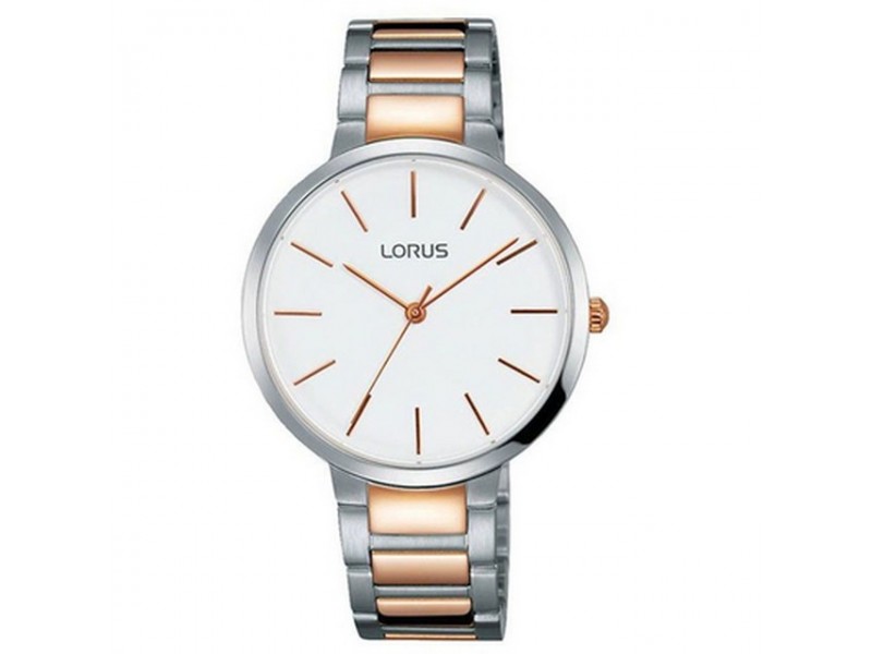 Lorus RH810CX9 női karóra - ezüst/rózsaarany 34 mm