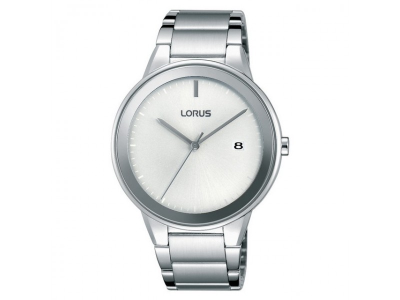 Lorus RS929CX9 férfi ezüst karóra, bőr szíj, 43 mm