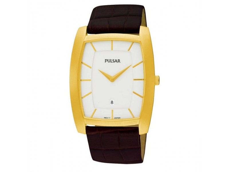 Pulsar PVK148X1 barna bőr férfi karóra