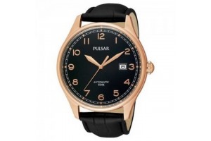 Pulsar PU4034X1 férfi karóra, fekete bőr szíj, 43 mm