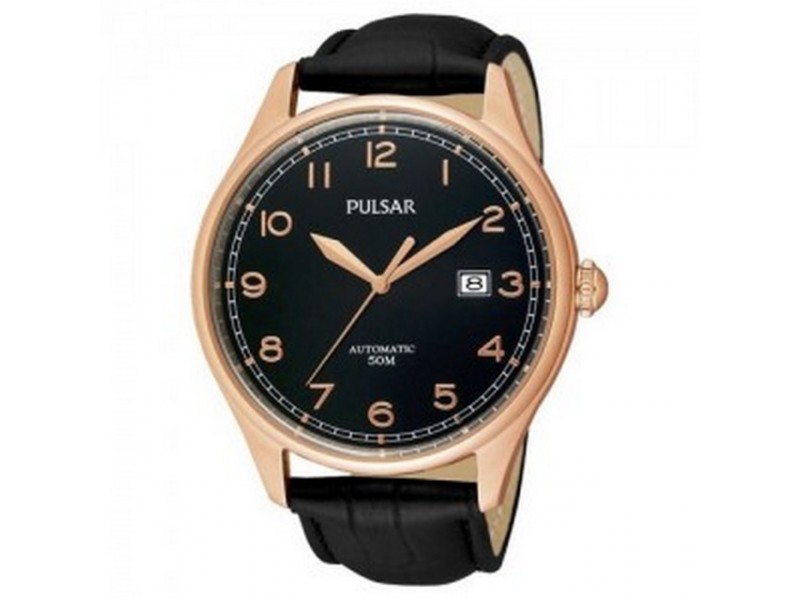 Pulsar PU4034X1 férfi karóra, fekete bőr szíj, 43 mm