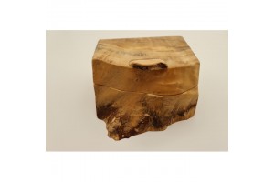 Mintás fa óratartó doboz 2 óra számára, puha belső