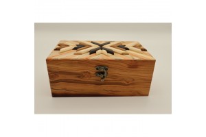 Mintás fa óratartó 3 karórához, puha belső