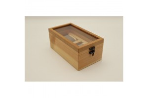 Egyedi fa óratartó doboz 2 órához