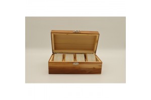 Mintás fa óratartó doboz 4 órához