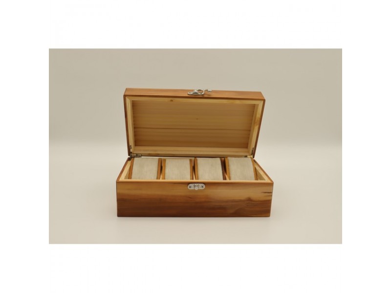 Mintás fa óratartó doboz 4 órához