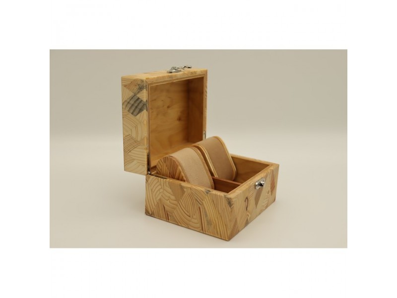 Mintás fa óratartó 2 órának, puha belső