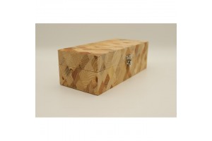 Mintás fa óratartó doboz 4 órához, puha belső