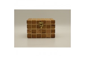 Mintás fa óratartó doboz 2 órához