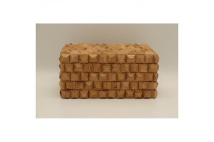 Mintás fa óratartó doboz 3 órához, puha bélés