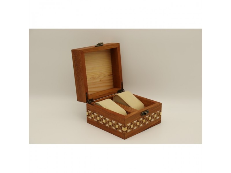 Óratartó doboz – egyedi mintás, 13,5×13,5×9,5 cm