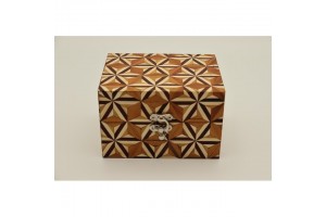 Egyedi mintás fa óratartó doboz (2 óra)