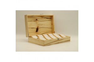 Mintás fa óratartó doboz (10 óra)