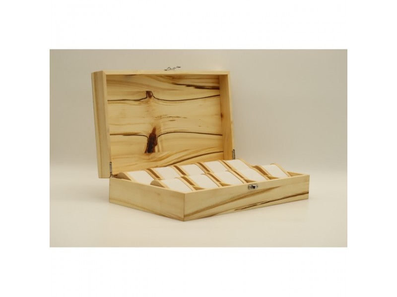 Mintás fa óratartó doboz (10 óra)