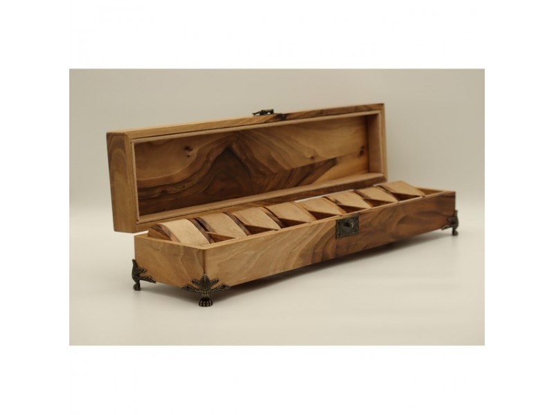 Mintás fa óratartó 8 órának, puha belső