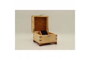 Mintás fa óratartó doboz (1 óra) – puha belső