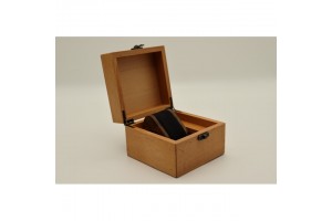 Mintás fa óratartó doboz (1 óra, 13x13x11 cm)