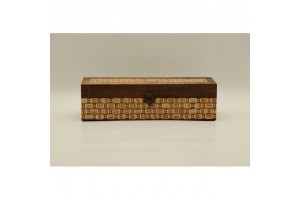 Mintás fa óratartó doboz 5 karórához