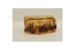 Mintás fa óratartó doboz 2 órához, puha belső