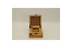 Mintás fa óratartó doboz 1 óra, puha belső