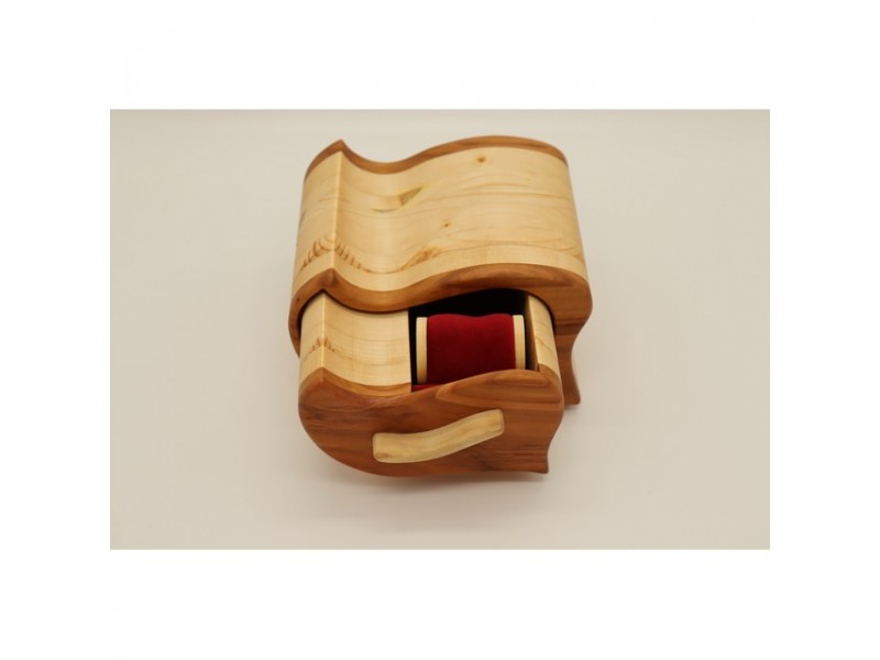 Mintás fa óratartó doboz 1 órához (17×14×10 cm)