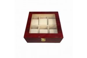 Lakkozott cseresznye óra doboz (6 órához)