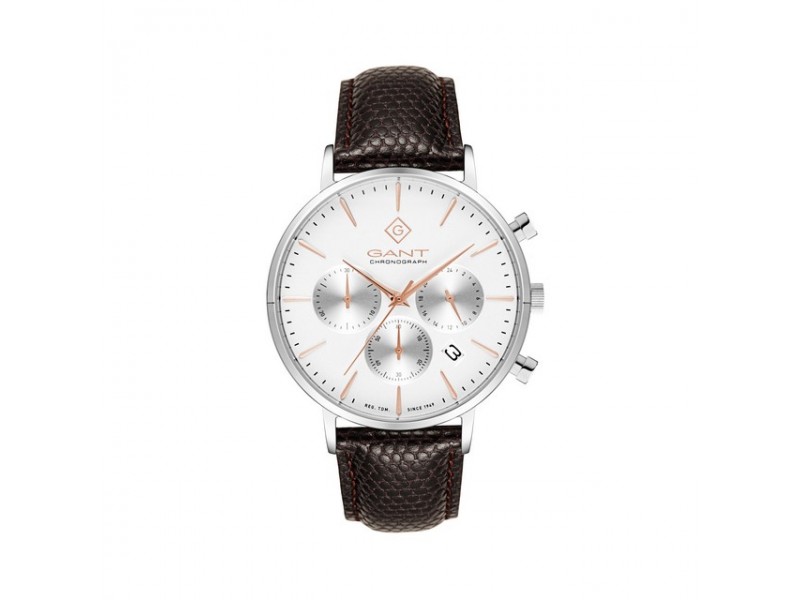 Gant G123001 Park Avenue Chrono férfi karóra, barna bőr