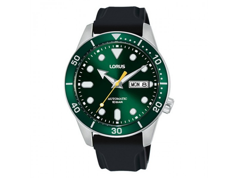 Lorus RL455AX9 fekete szilikon férfi karóra 42 mm