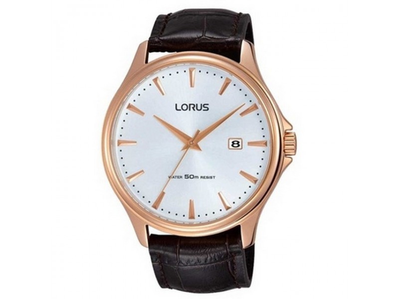 Lorus RS946CX9 férfi karóra - barna bőrszíj, 45 mm