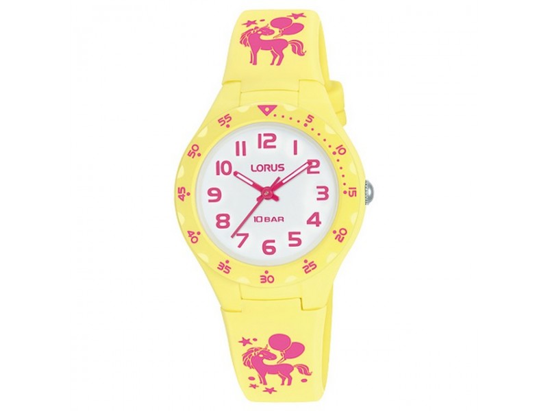 Lorus RRX67GX9 gyerekóra - sárga szilikon