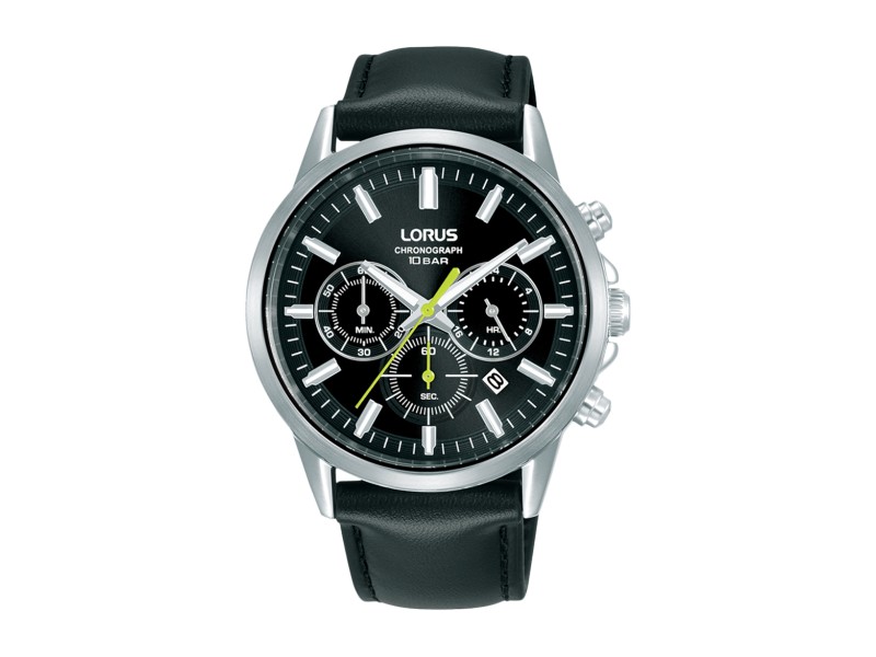 LORUS RT379KX9 férfi sport karóra, 42 mm, bőr szíj