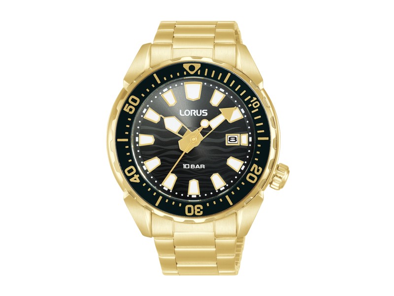 LORUS RH950RX9 férfi karóra - arany bevonat, 41 mm