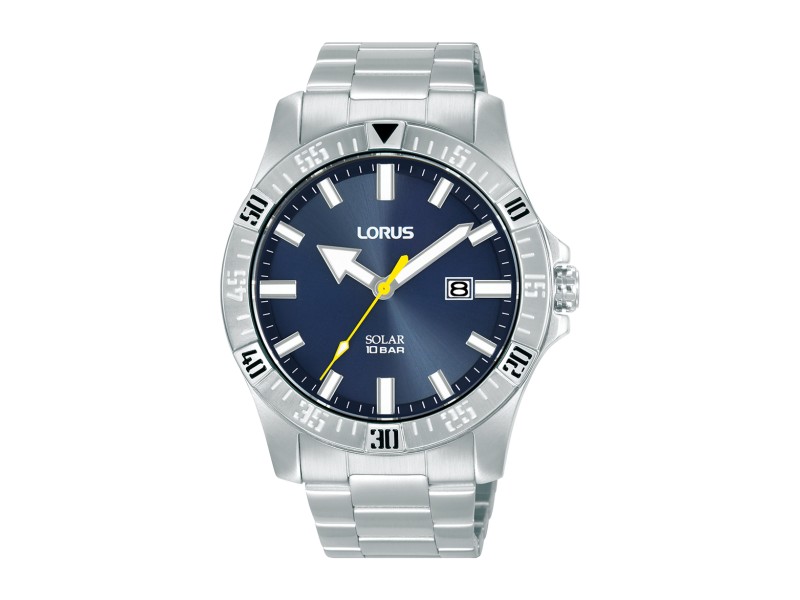 LORUS RX379AX9 férfi Solar karóra 42 mm, nemesacél szíj