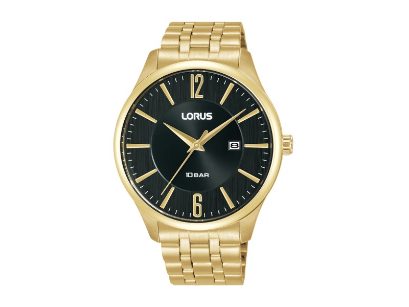 LORUS RH920RX9 férfi aranyozott karóra, 42 mm