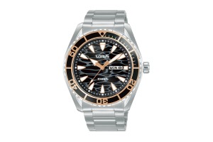 LORUS RH387AX9 férfi karóra, sötét nemesacél szíj, 43 mm