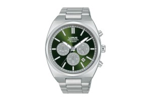 LORUS RT365KX9 férfi kronográf karóra, 43 mm, nemesacél