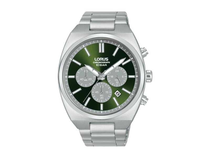 LORUS RT365KX9 férfi kronográf karóra, 43 mm, nemesacél
